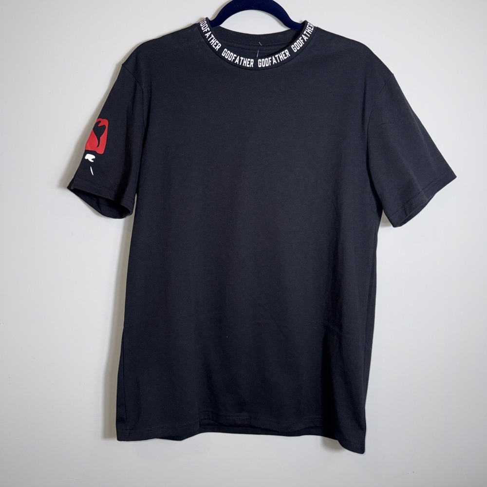 Mad Engine The Godfather Black Men's T-Shirt Crewneck Medium Classic‎